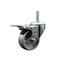 Service Caster 4 Inch Semi Steel Wheel Swivel 34 Inch Threaded Stem Caster Total Lock Brake SCC SCC-TSTTL20S415-SSR-34212 - alternate 1